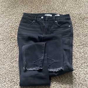 Good American good curve soft black jeans size 2